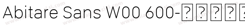 Abitare Sans W00 600字体转换